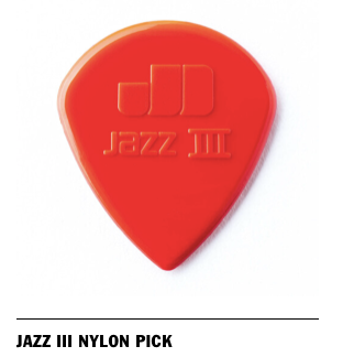 Dunlop Jazz III NYLON PICK