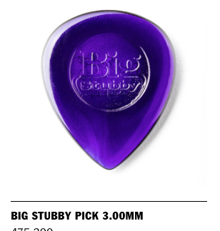Dunlop BIG STUBBY PICK 3.00mm