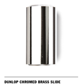 DUNLOP 228 CHROMED BRASS SLIDE