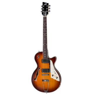Duesenberg TV Full Hollowbody Vintage Burst / DTV-VB-HLW