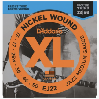 D'Addario EJ22, Jazz Medium Nickel Wound 13-56