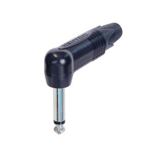 NEUTRIK NP2RX-BAG MONO JACKSTIK VINKEL, SORT HUS