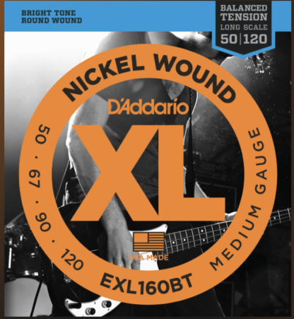 D'Addario EXL160BT Medium 050 - 120 round wound