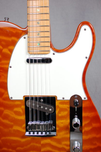 Fender Custom Shop Deluxe Telecaster Quilted Maple Top m. case (brugt, men meget velholdt, årgang 2012) - Image 4