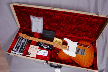 Fender Custom Shop Deluxe Telecaster Quilted Maple Top m. case (brugt, men meget velholdt, årgang 2012) - Image 17