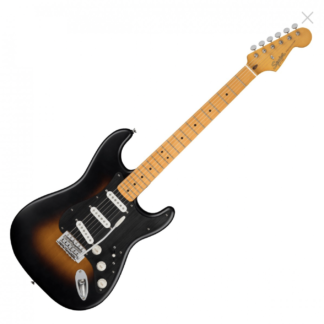 Squier 40th Anniversary Stratocaster, Satin Wide 2-Color Sunburst. SOLGT