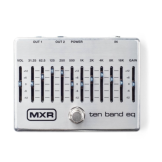 MXR M108S 10 Band EQ Silver m. strømadaptor