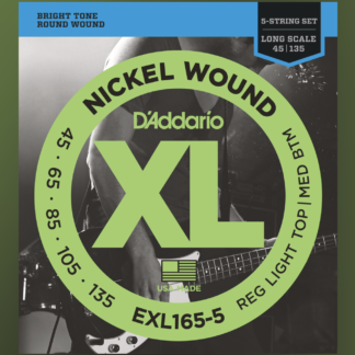 D'Addario EXL165-5 Custom Light 045 - 135 5-str. round wound