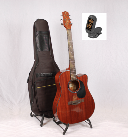 Søvads Guitarpakke 6. Western guitar mahogni m. taske og tuner.