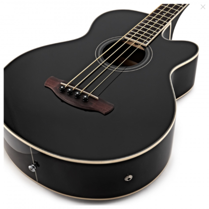 Ibanez AEB8E, Black acoustic bass - Image 2