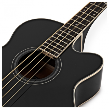Ibanez AEB8E, Black acoustic bass - Image 4