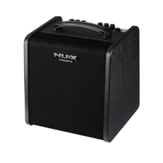 Nux AC-60 akustisk guitar-forstærker. Bluetooth, multieffekt, IR og rytmeboks/looper