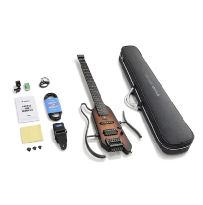 Donner HUSH-X silent el-guitar sunburst. - Image 9