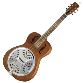 Epiphone Dobro Hound Dog Round Neck Resonator, Vintage Brown.