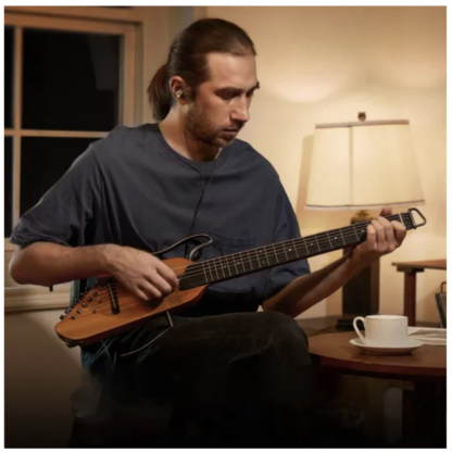 Donner HUSH-I silent western-guitar mahogni (brugt) - Image 6