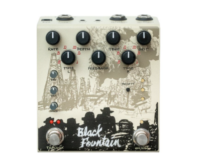 Old Blood Noise Endeavors Black Fountain Stereo Delay (brugt, men som ny). - Image 2