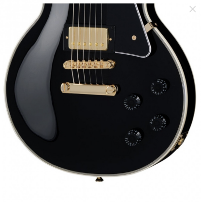 Epiphone Les Paul Custom Inspired by Gibson, Ebony - Image 3