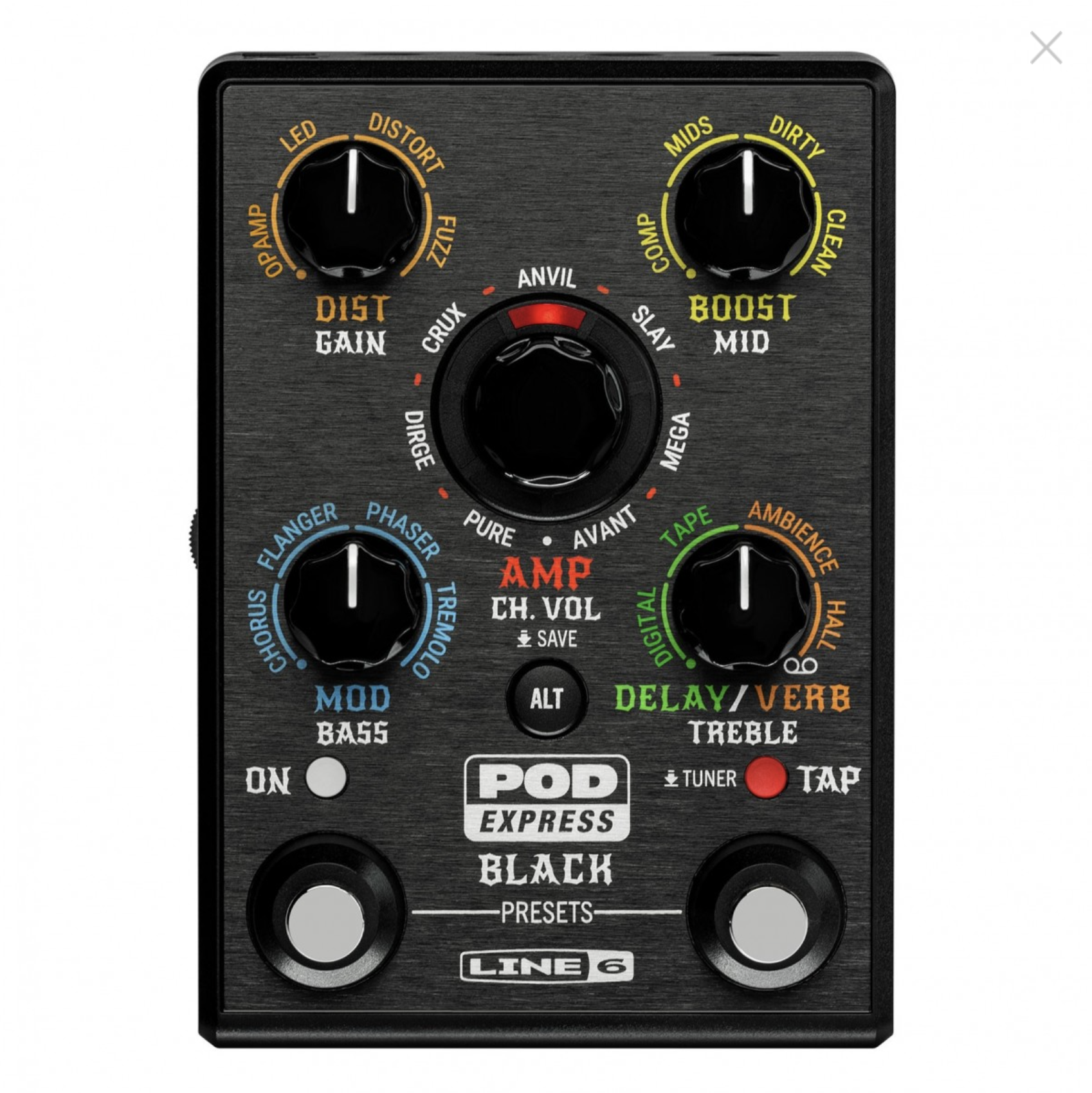 Line 6 Pod Express Black Guitar Amp and Effect Processor (brugt, men som ny).
