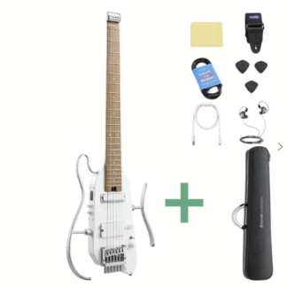 Donner HUSH-X PRO silent el-guitar hvid