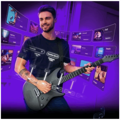Enya Inspire Carbon Fiber el-guitar black - Billede 7