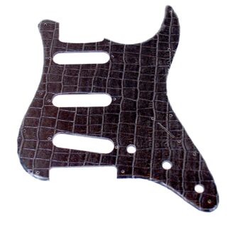 Göldo Strat-Shape Pickguard / SSS 1 lag crocodile