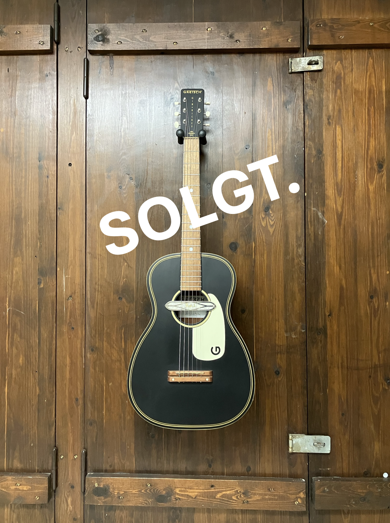 Gretsch Deltoluxe Parlour Electro Acoustic, Black Top (brugt)