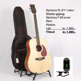 Søvads Guitarpakke 2. Western-guitar med tilbehør