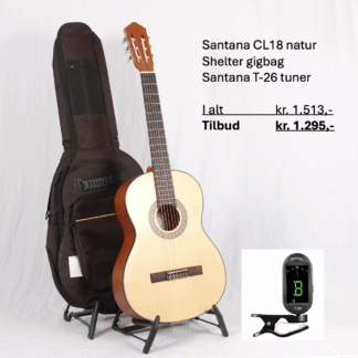 Søvads Guitarpakke 3. Spansk-guitar med tilbehør