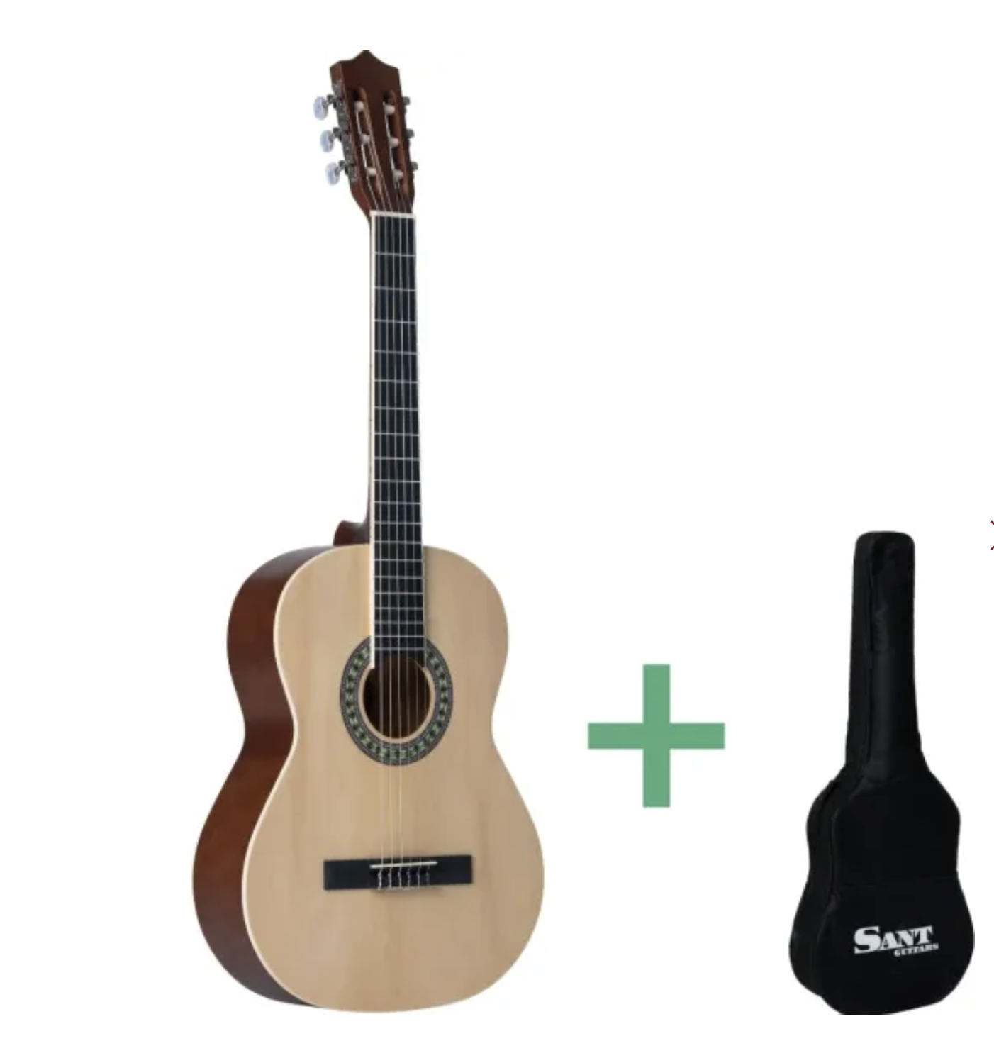 Sant Guitars CL-50 SNA spansk guitar nature m. taske