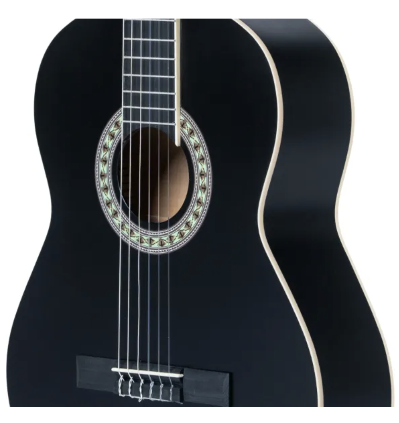 Sant Guitars CL-50 SBK spansk guitar sort m. taske - Billede 4