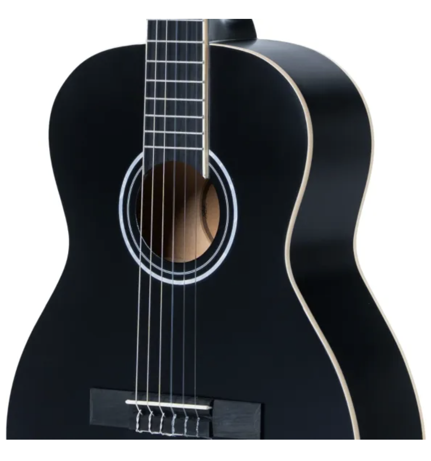 Sant Guitars CJ-36 SBK spansk børne-guitar sort m. taske - Billede 5