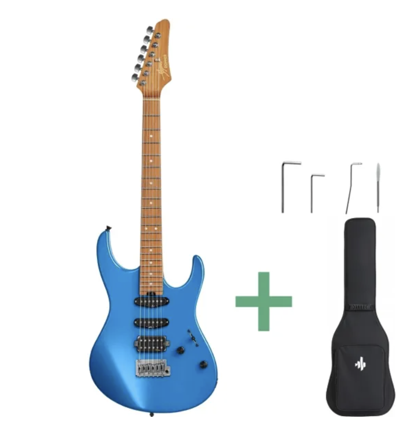 Donner DST-700 el-guitar blå m. gigbag