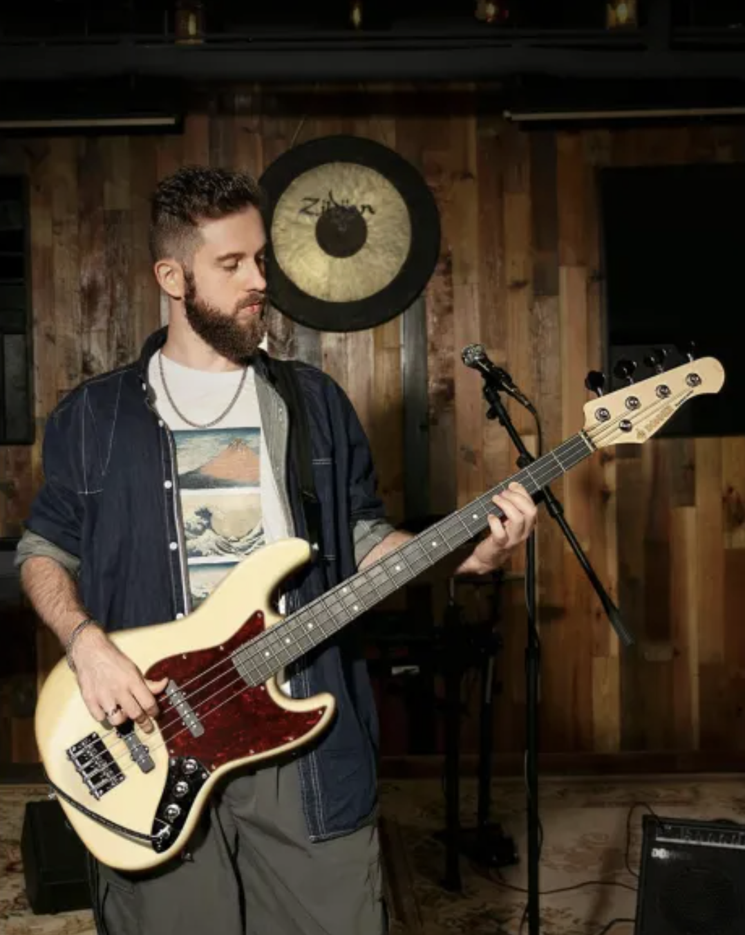 Donner DJB-510B el-bas olympic white m. gigbag og tilbehør - Billede 9